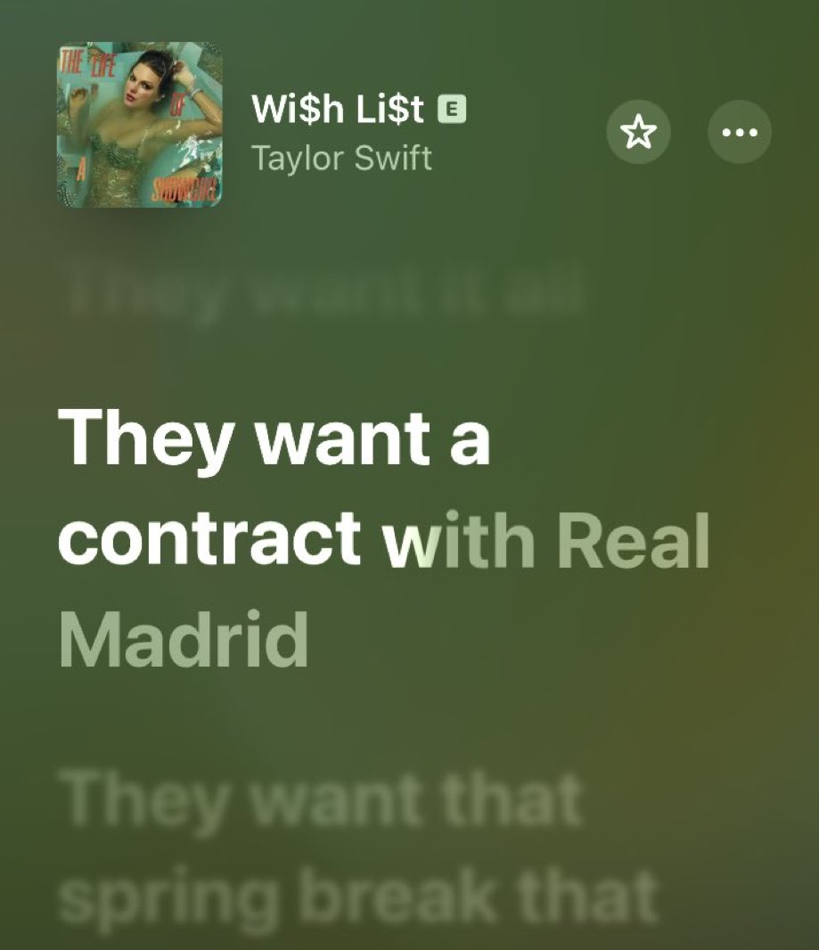 اشاره غیر منتظره تیلور سوئیفت به رئال مادرید در آهنگ جدیدش 