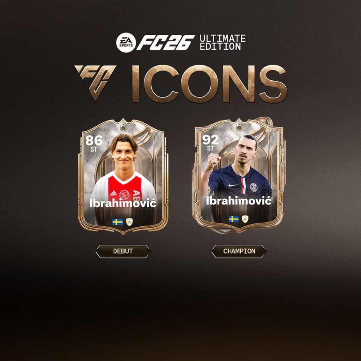 تفاوت اورال کارت Debut و Champion زلاتان ابراهیموویچ